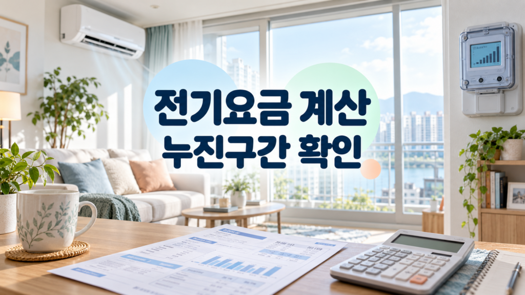 2026 전기요금 계산 방법과 누진구간 확인