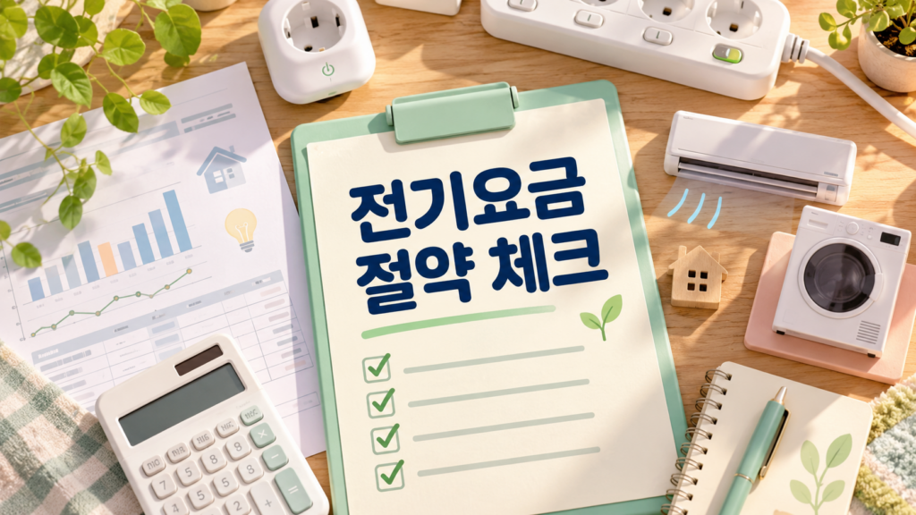 가정에서 확인하는 전기요금 절약 체크리스트