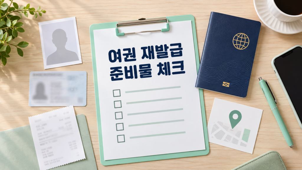 여권 재발급 사진 수수료 수령 준비물