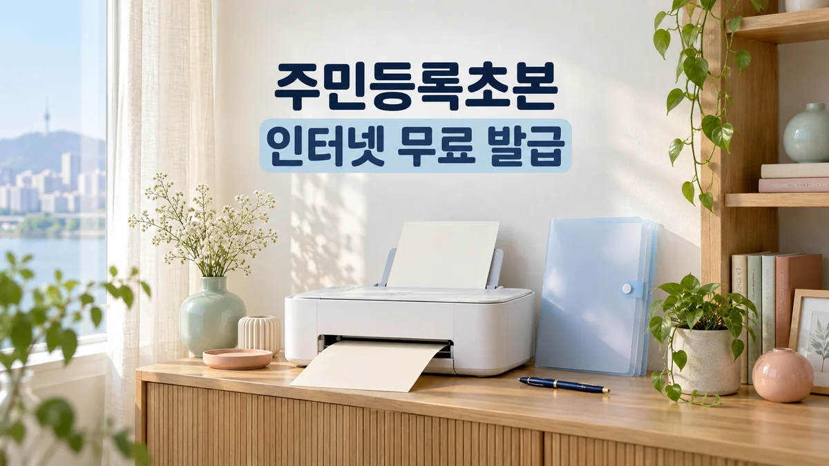 주민등록초본 인터넷 발급과 주소변동 병역사항 선택 안내